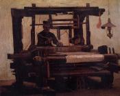 文森特 威廉 梵高 : 从正面看的织布工